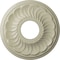 Ekena Millwork Blackthorn Ceiling Medallion (Fits Canopies up to 4 7/8"), 11 3/4"OD x 3 5/8"ID x 1"P, Clear Yellow CM11BLCYF - alternate 1
